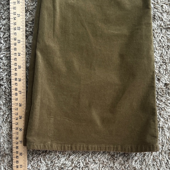 Like New! We The Free Jayde Corduroy Flare Pants Green in Size  27 - Picture 15 of 16